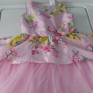 Pink floral dress